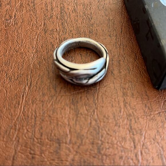 Shiraleah Chicago Thornton Serpent Ring Black Gray 8 NIB - Picture 13 of 16